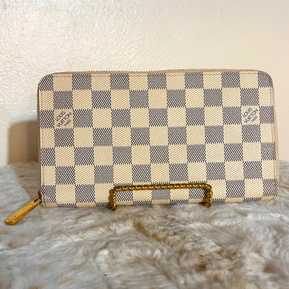 💛 Louis Vuitton Damier Azur Zippy Organizer 💛 Very good preloved condition